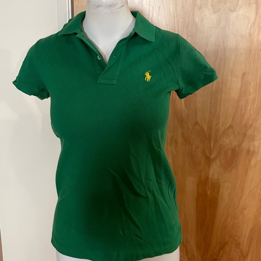 Ralph Lauren The Skinny Polo Green pique XS short sleeve